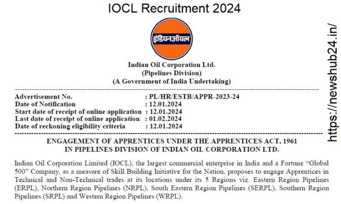 IOCL Recruitment 2024