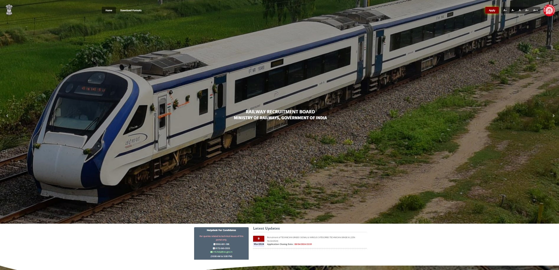 Railway Technician Recruitment 2024